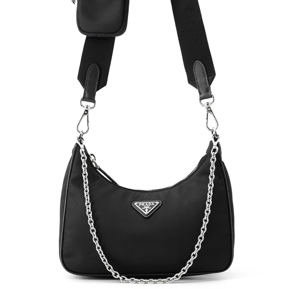 Prada Shoulder Bag Re-Edition 2005 Re-Nylon Nylon 1BH204 PRADA 2-way bag Blac...
